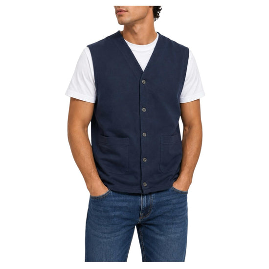 Gilet in cotone Blu MALO BLU MENTORE 
