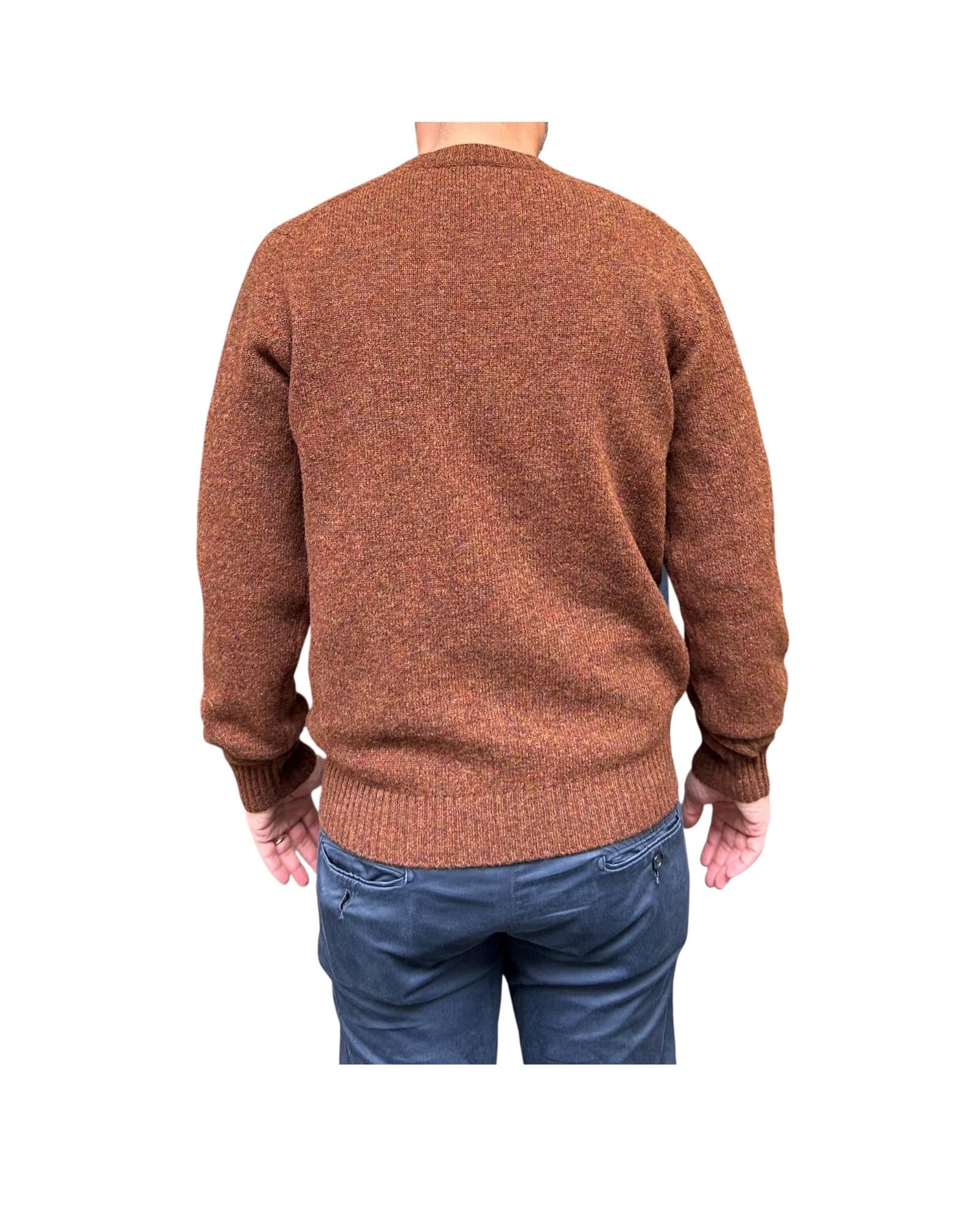 Maglione girocollo in lana Rust W9001 RUST BL'KER