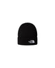 Berretto con risvolto e logo box TNF Black