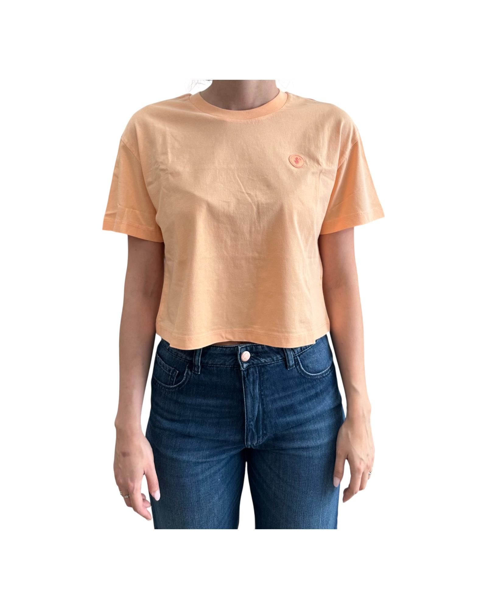 T-shirt crop Arukia arancio ARUKIA 70031 SAVE THE DUCK 