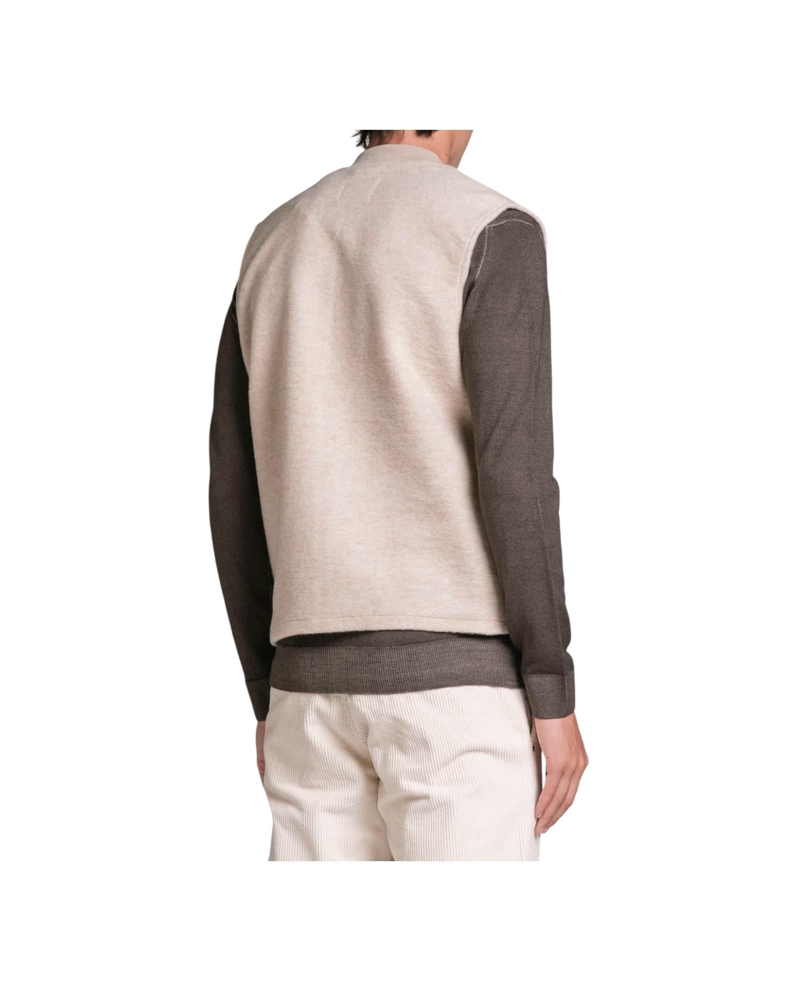Gilet Terry Ecru TERRY MWBC56 IMPURE 