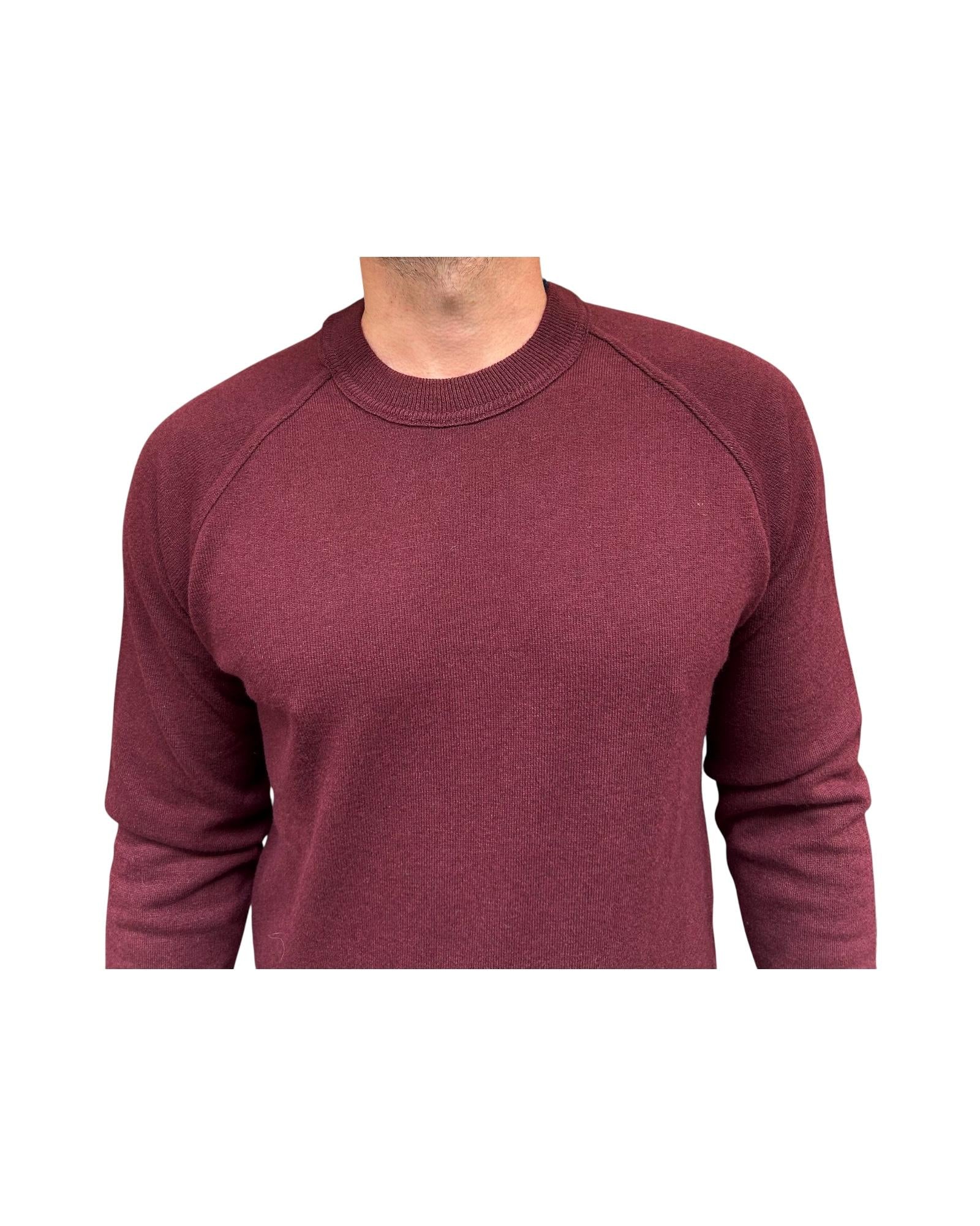 Maglione taglio felpa Burgundy W9009 BURGUNDY BL'KER 