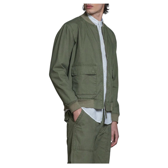 Bomber in cotone fiammato Military green SUSSEX SLBC03 IMPURE 
