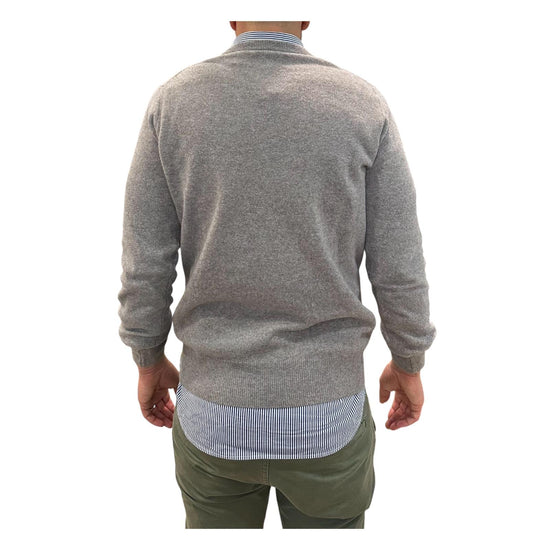 Maglione scollo a V Grigio 15056 114 RETOIS 