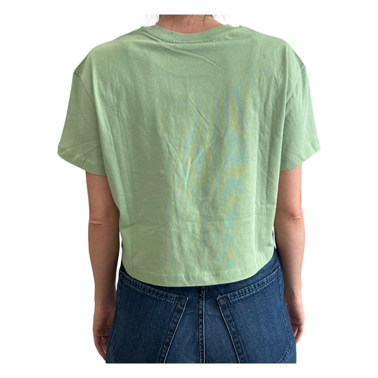 T-shirt crop Gilma verde GILMA 50041 SAVE THE DUCK 