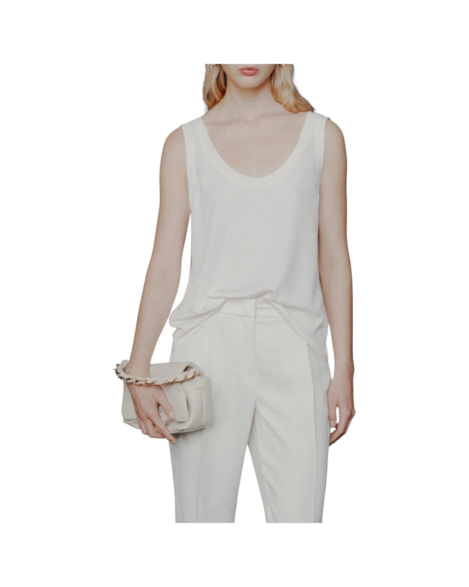 Canotta in Satin light Burro ALACRE 001 MARELLA 