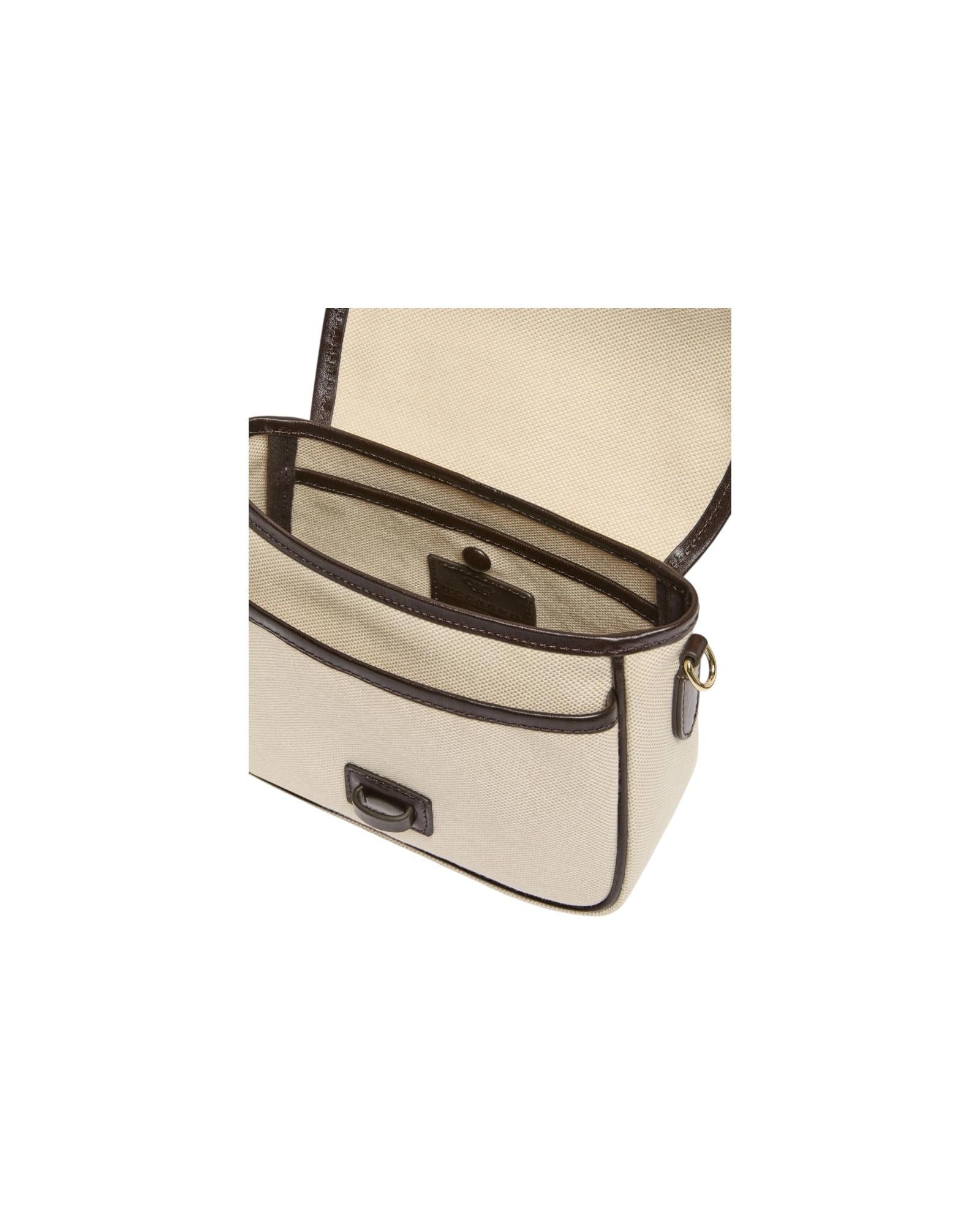 Borsa a tracolla piccola in canvas e pelle Corda AGAP 001 MAX MARA WEEKEND 