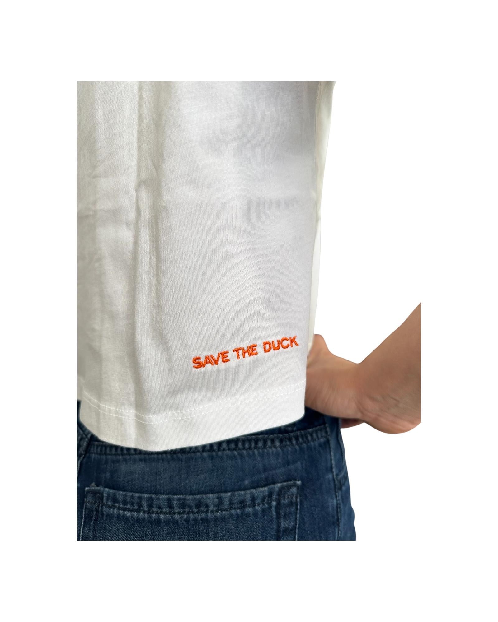 T-shirt crop Arukia bianco ARUKIA 00000 SAVE THE DUCK 