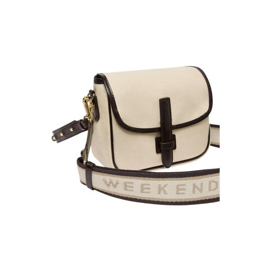 Borsa a tracolla piccola in canvas e pelle Corda AGAP 001 MAX MARA WEEKEND 