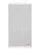 Telo mare Fouta in cotone righe bianco blu