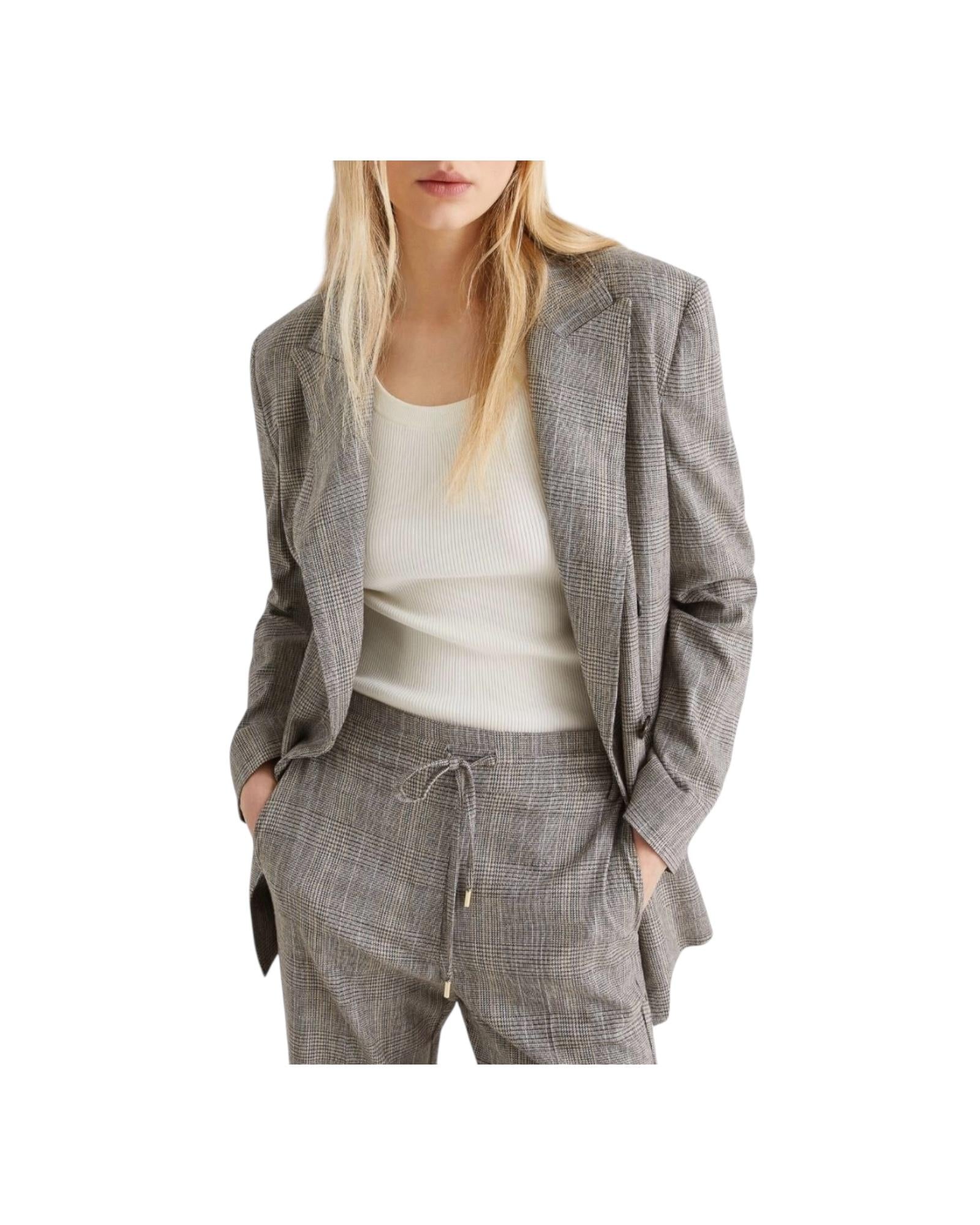 Blazer doppiopetto fluido Check ROB 001 MARELLA