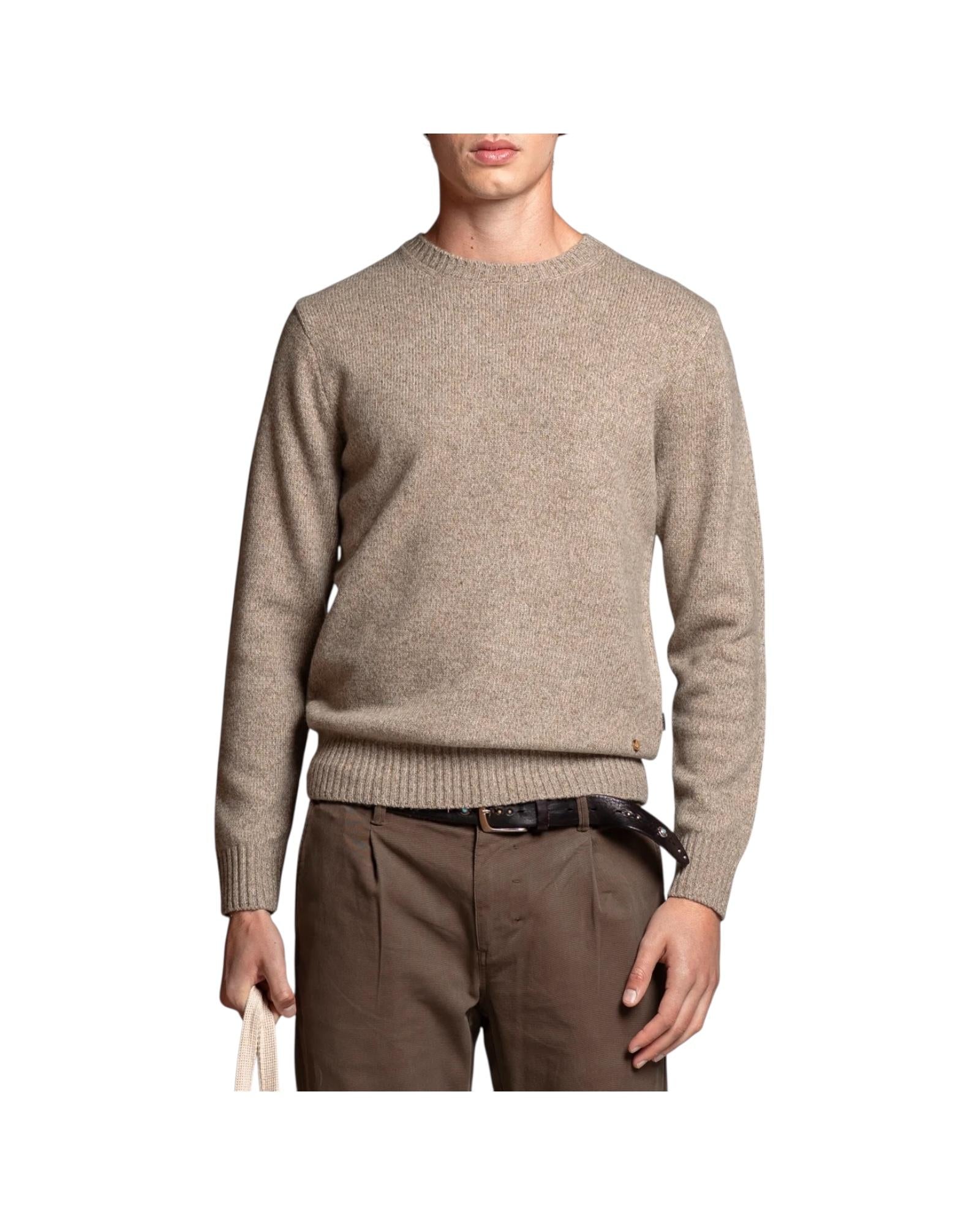Maglione in moulinè Beige DUKE WN7C51 IMPURE 