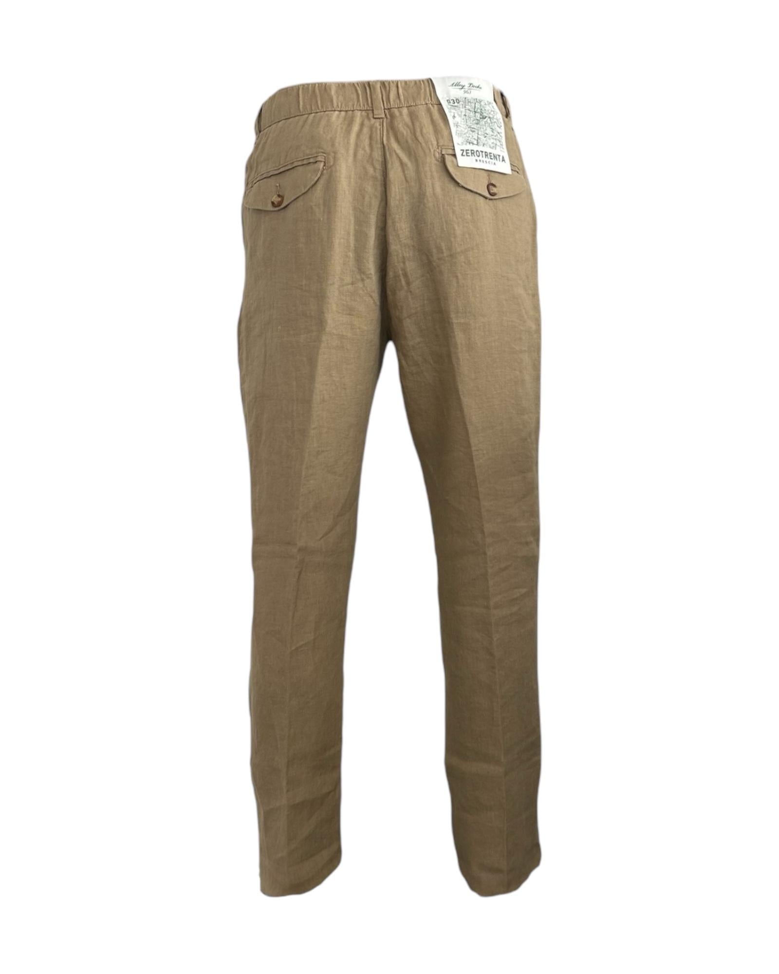 Pantalone in lino Safari AU25S30PA PA1090 SAFARI Alley docks 