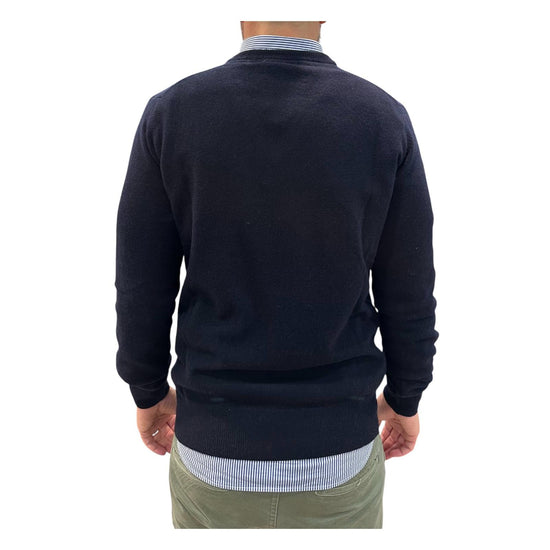 Maglione scollo a V Blu 15056 108 RETOIS 