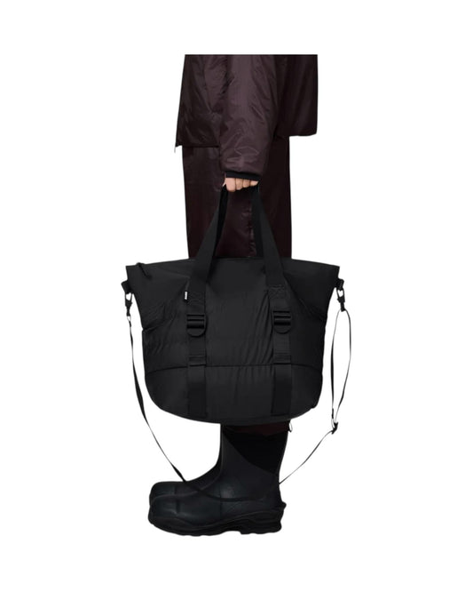 Puffer Mix Tote Bag Mini Black RA14010 BLA RAins 
