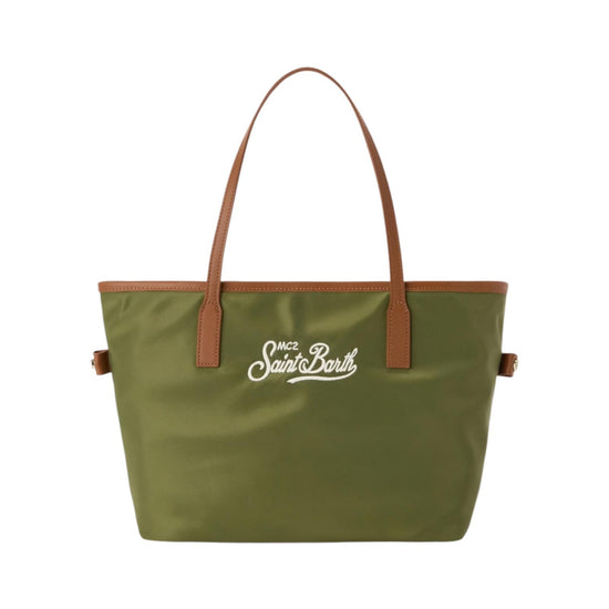 Borsa City Bag in nylon Verde CB0002 00219L MC2 SAINT BARTH 