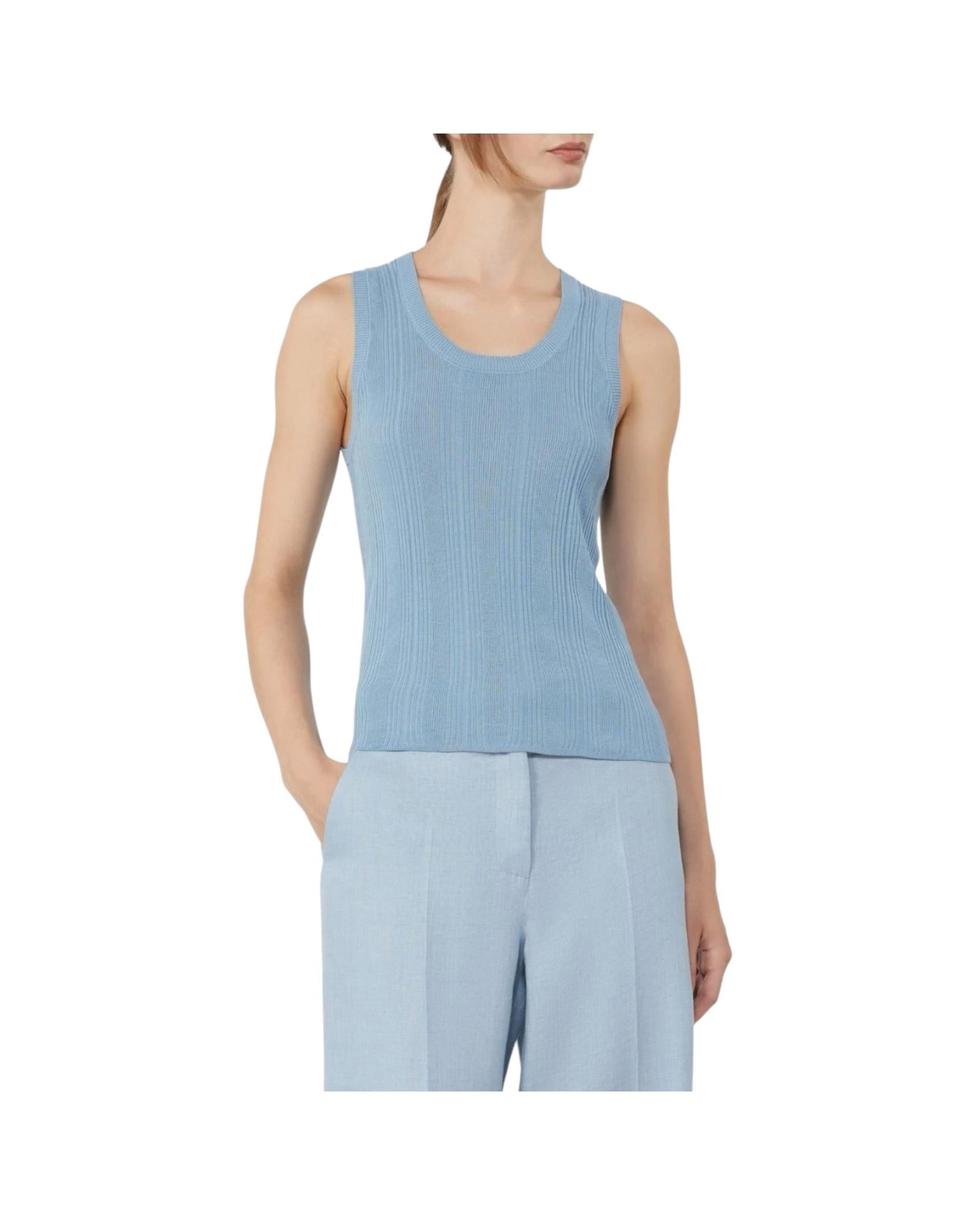 Maglia smanicata in filato di viscosa Carta da zucchero COSE 005 MAX MARA WEEKEND 