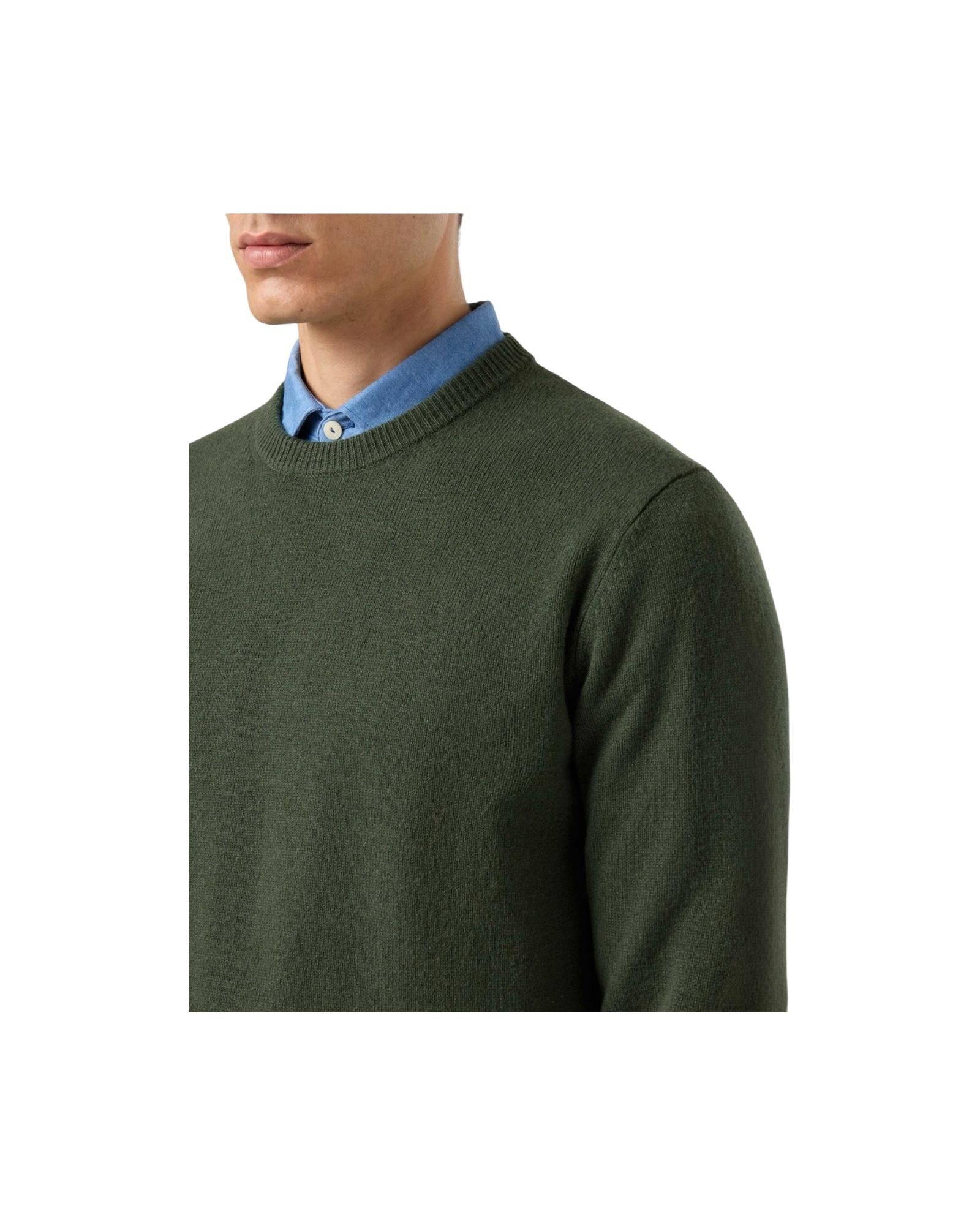 Maglione Regent in lambswool Military REGE011 00011I MC2 SAINT BARTH 