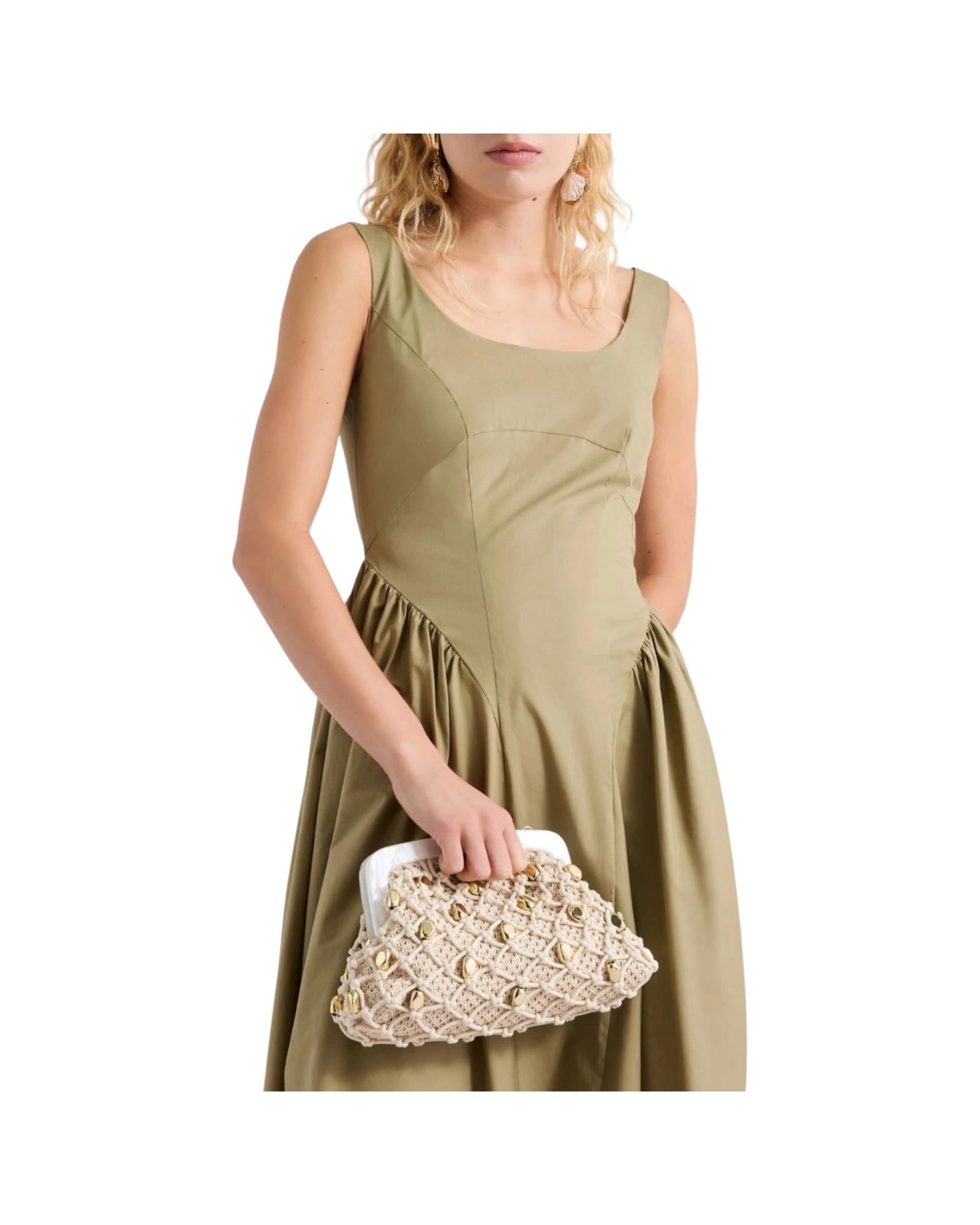 Pochette in rafia con intreccio FASCIA 003 MARELLA