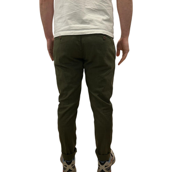 Pantalone Bristol misto lino Army 019 BRISTOL MISTO LINO OLD ARMY MODFITTERS 