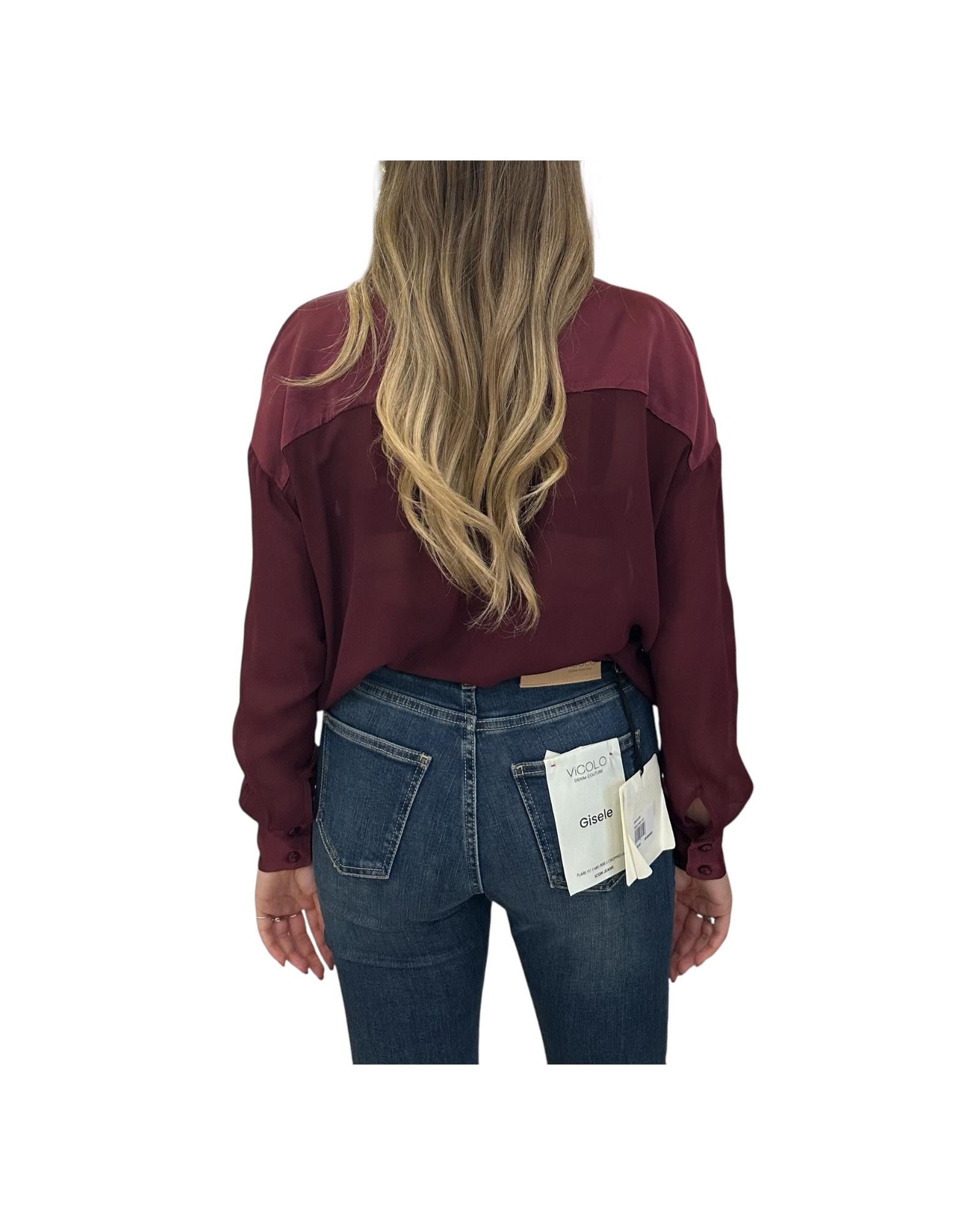 Blusa in viscosa Ciliegia CWG P004 261 haveone