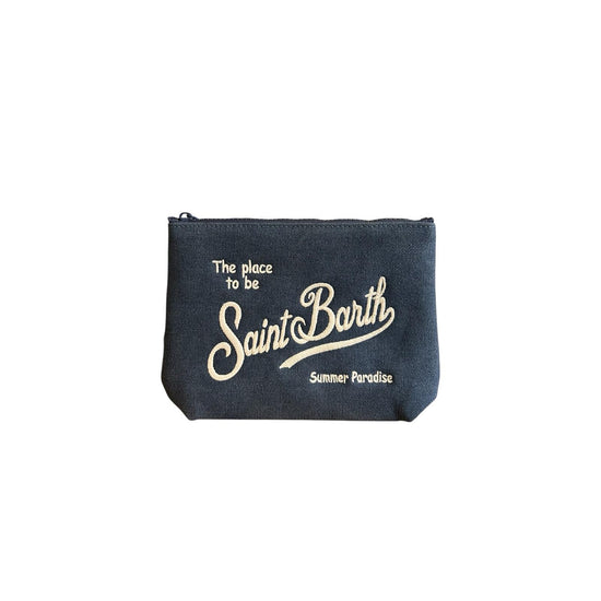 Pochette Aline in canvas Denim scuro ALI0047 01530L MC2 SAINT BARTH 