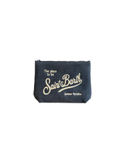 Pochette Aline in canvas Denim scuro