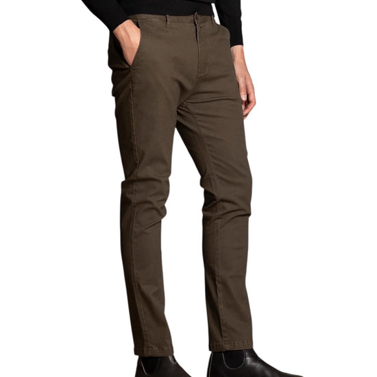 Pantalone in twill stretch Green BRYAN TWSC06 IMPURE 
