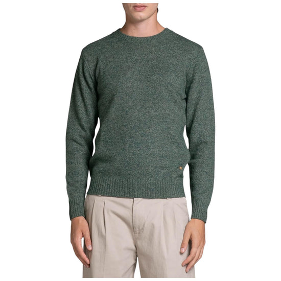 Maglione in moulinè Dark green DUKE WN7C04 IMPURE 
