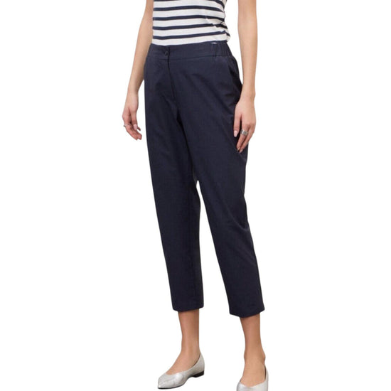 Pantalone carrot in popeline Night PCH DP9740 NIGHT OTTOD'AME 