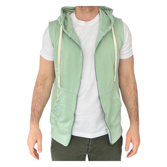 Gilet con cappuccio verde menta 503 VERDE MENTA RE.VI.VAL 