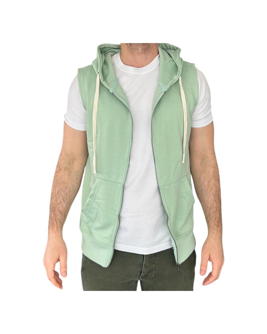 Gilet con cappuccio verde menta 503 VERDE MENTA RE.VI.VAL 
