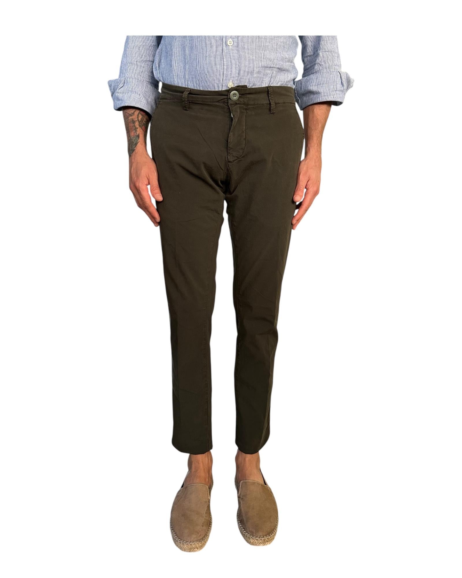 Pantalone Soho Popeline Army 002 SOHO POPELINE ARMY MODFITTERS 