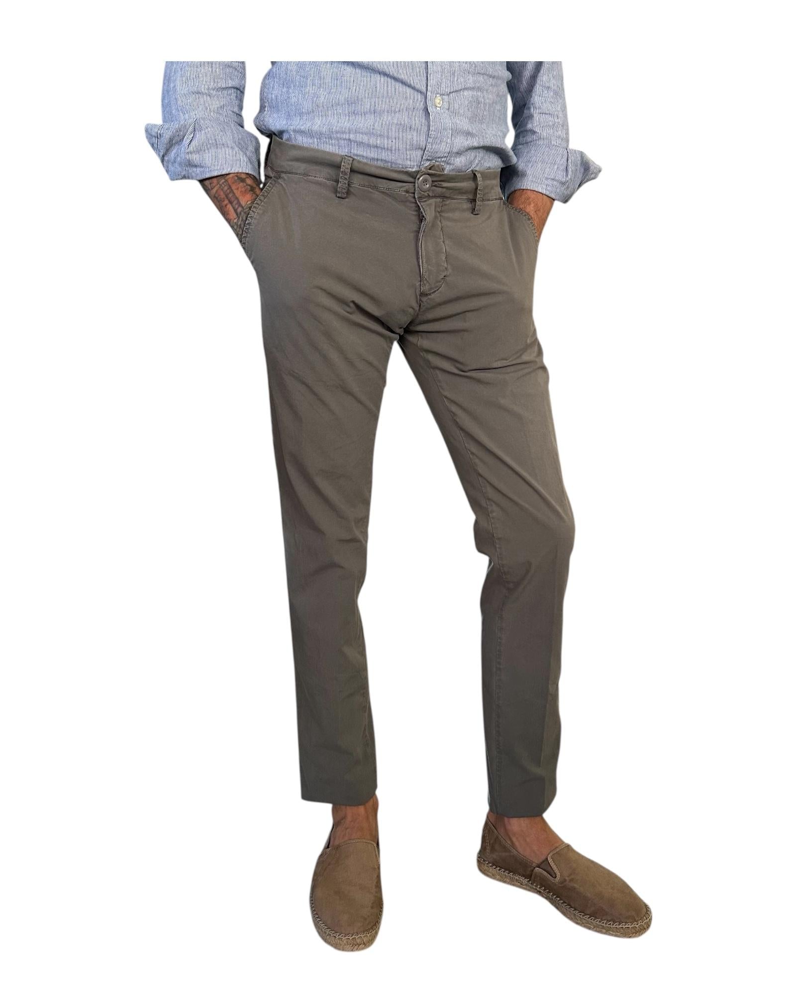 Pantalone Soho Popeline Mid grey 002 SOHO POPELINE MID GREY MODFITTERS