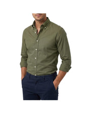 Camicia Uomo botton down in cotone Verde