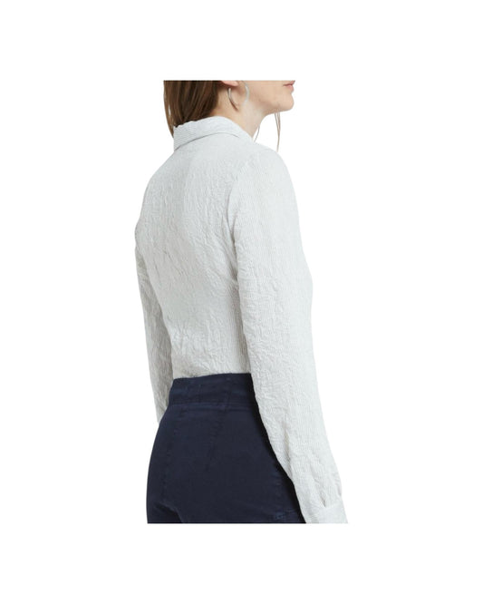 Camicia in viscosa a righe HRZ DC5121 UNICA OTTOD'AME 