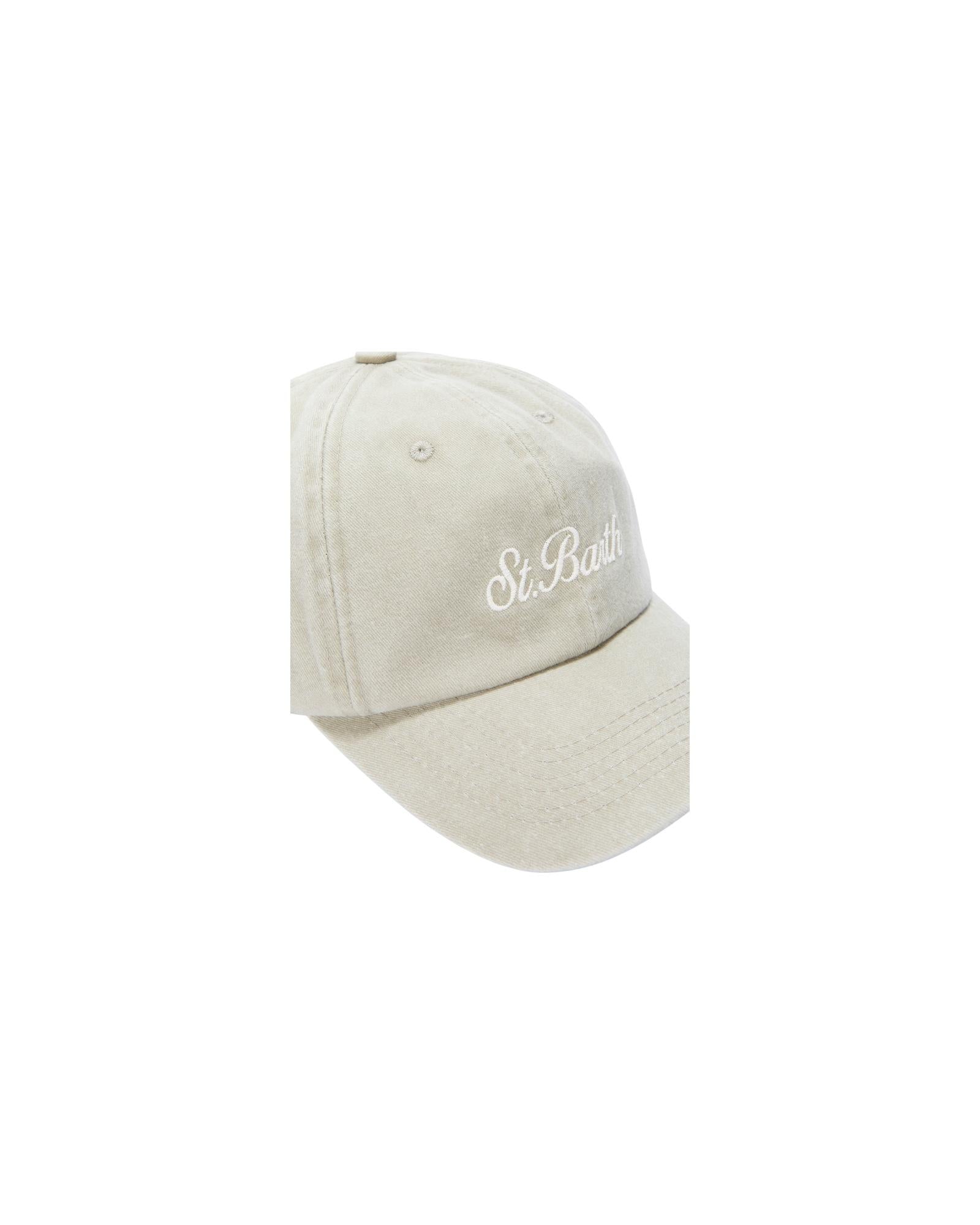 Cappellino Davis con ricamo Saint Barth Beige DAS0004 07566L MC2 SAINT BARTH 
