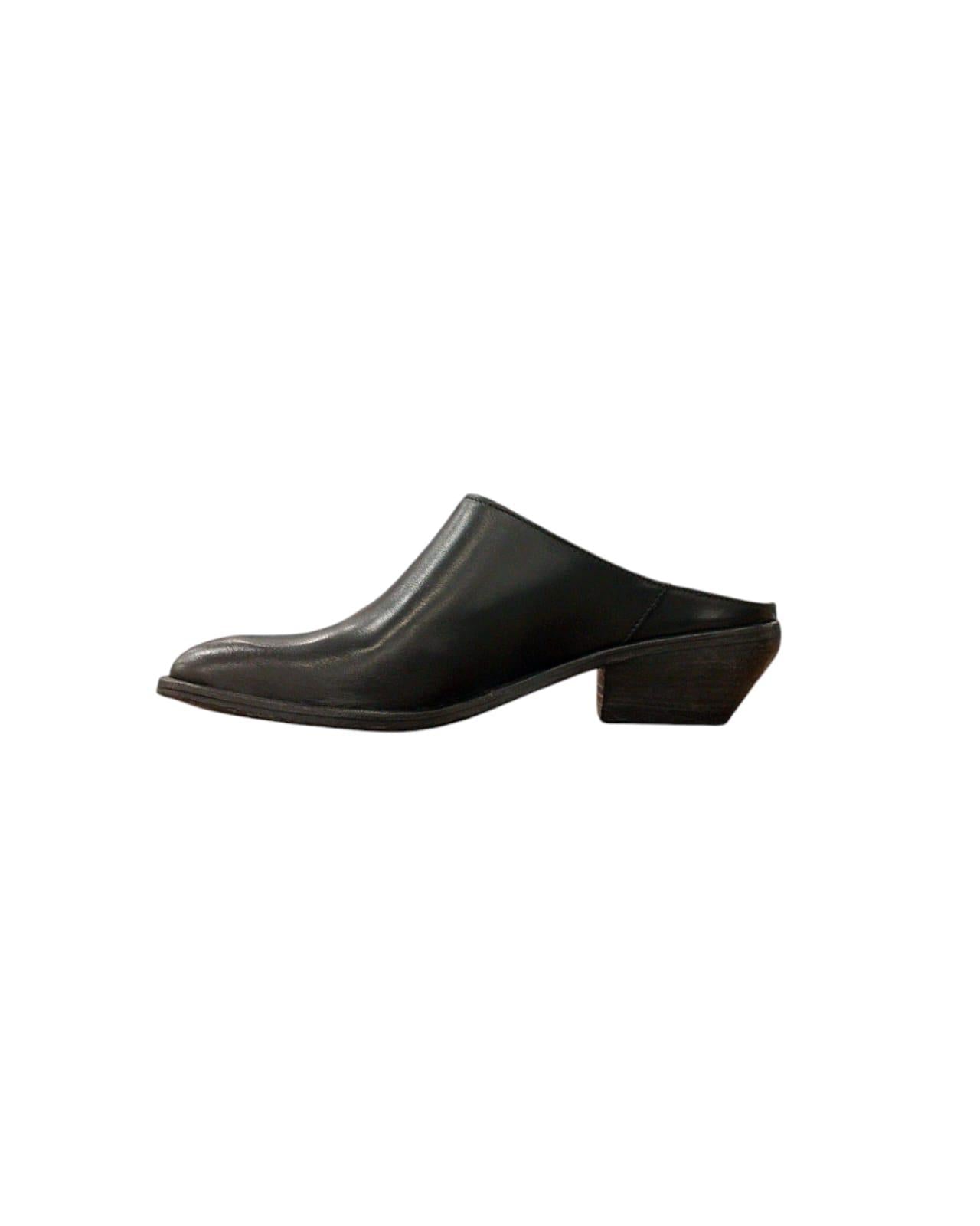 Sabot Texano basso pelle nera 2057 13 NATUR NERO NICHE 