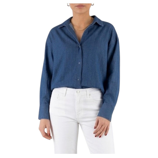 Camicia in chambray Denim CYS0001 01122L MC2 SAINT BARTH 
