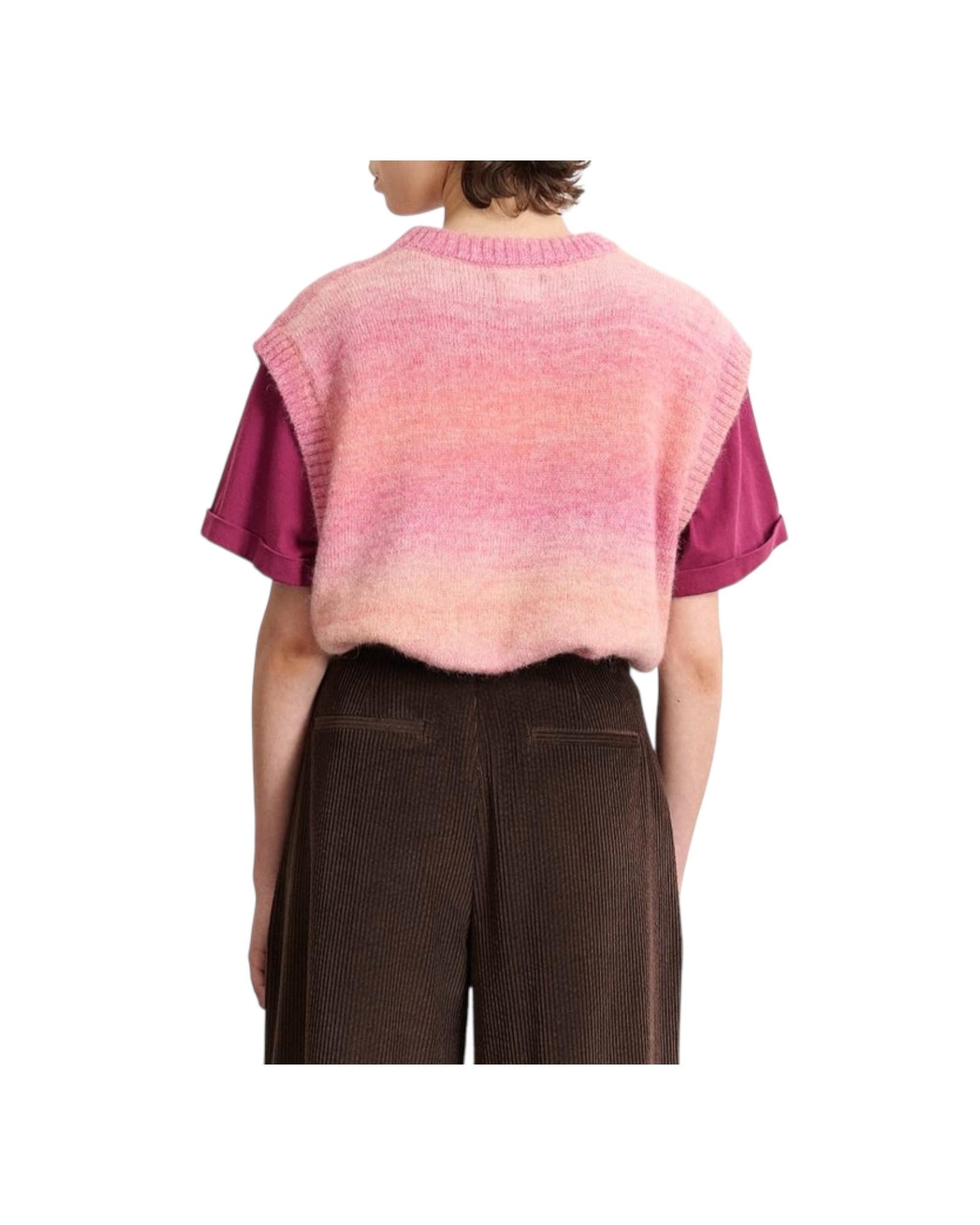 Gilet misto lana Rose 3286 BIJOU ROSE GARANCE PARIS 