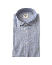 Camicia Simo Slim Lines Uomo Bianco Blu