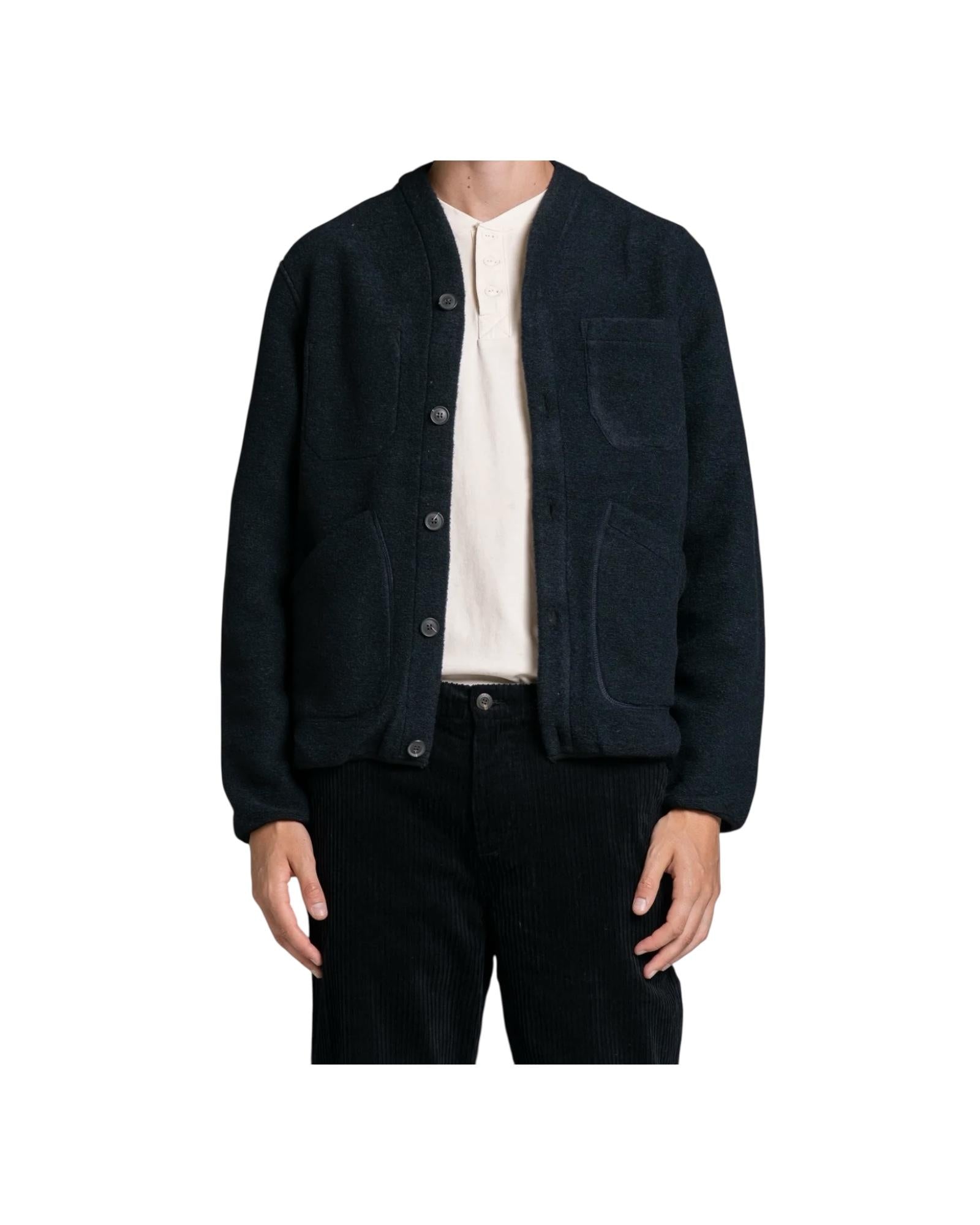 Cardigan Dover misto lana Navy DOVER MWBC01 IMPURE