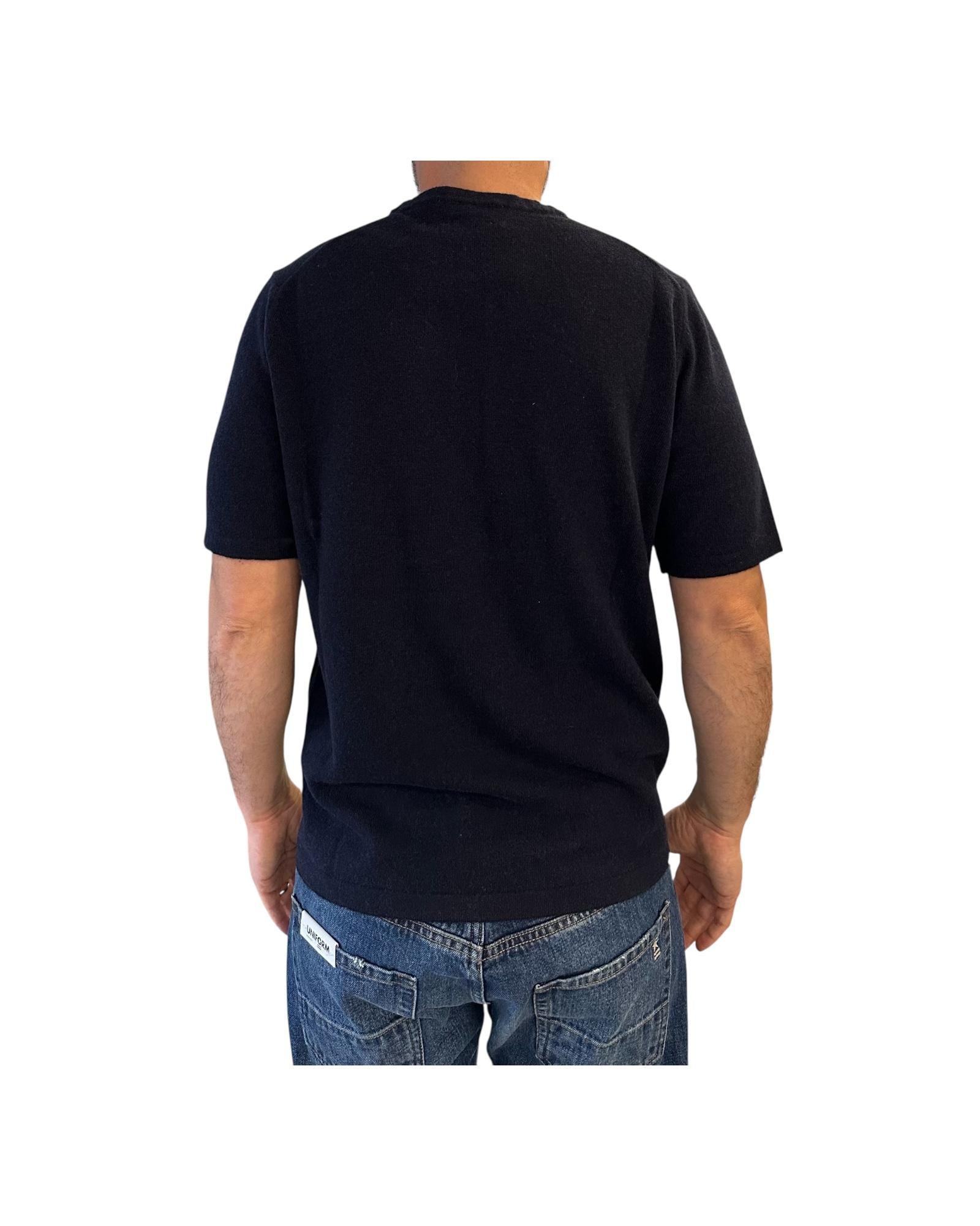 Maglia a maniche corte Blu 0037 23 WOOL&CO 