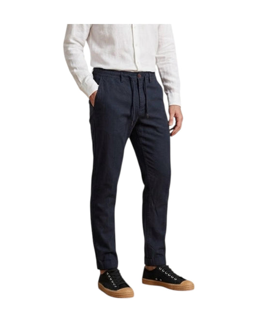 Pantalone Bristol misto lino Dark navy 019 BRISTOL MISTO LINO OLD DARK NAVY MODFITTERS 