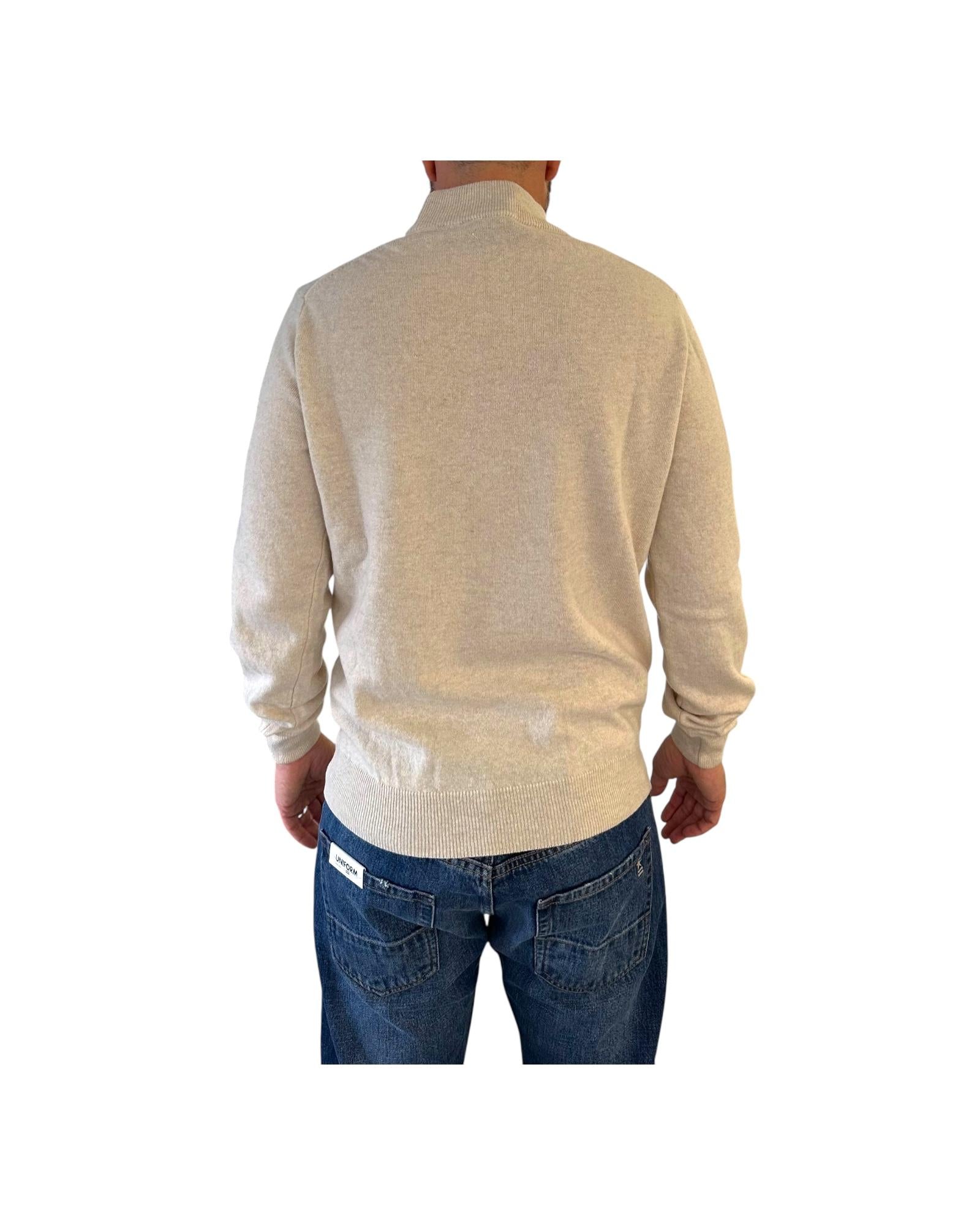 Magliore collo alto misto lana e cashmere Sabbia 0021 101 WOOL&CO 