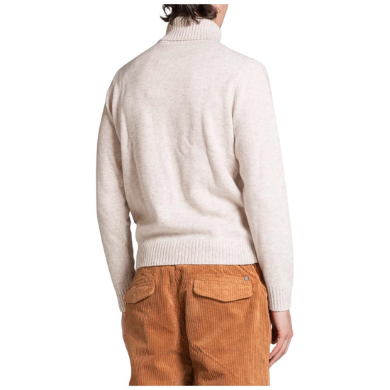 Maglione collo alto in moulinè Ecru JOHN WN7C56 IMPURE 