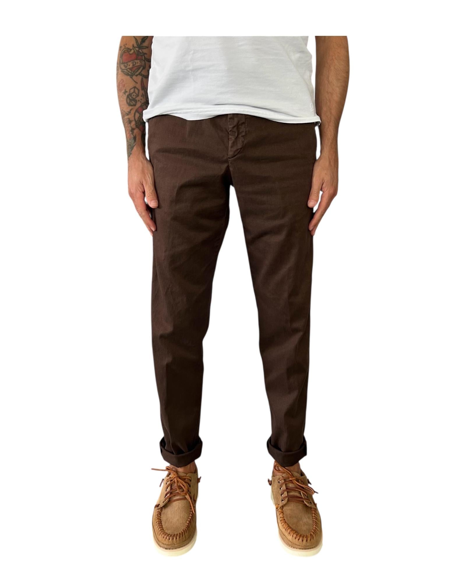 Pantalaccio in cotone Testa di moro 25WSU66273 81 WHITESAND 