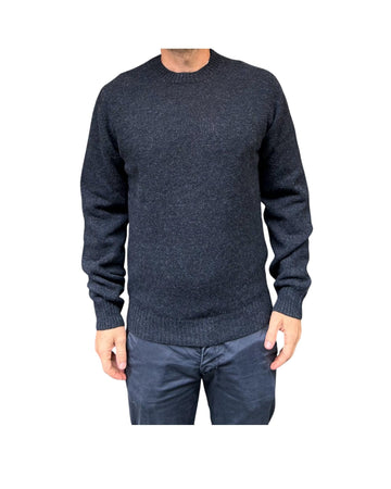 Maglione girocollo in lana Navy W9001 NAVY BL'KER 