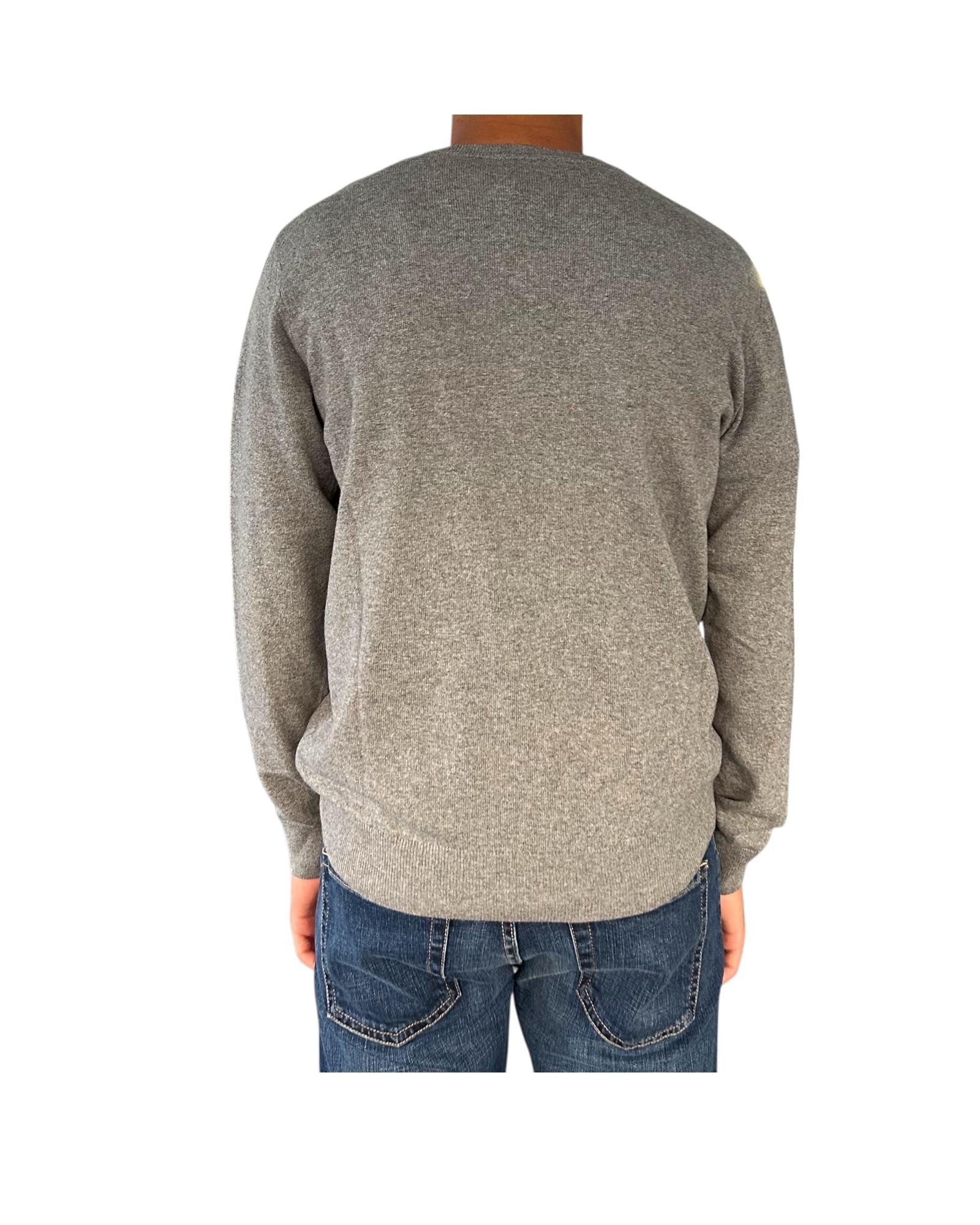 Maglione con scollo a V Grigio chiaro 00G50130M 242 MONTECHIARO 