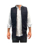 Gilet in lana reversibile Navy